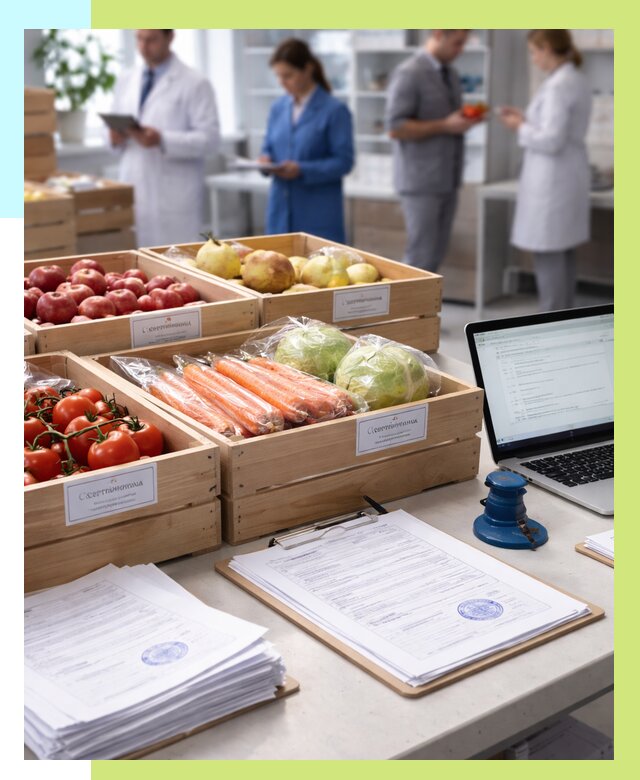 Сертификация овощей и фруктов в Мелеузе от 8695 р. | Алешин-Млз