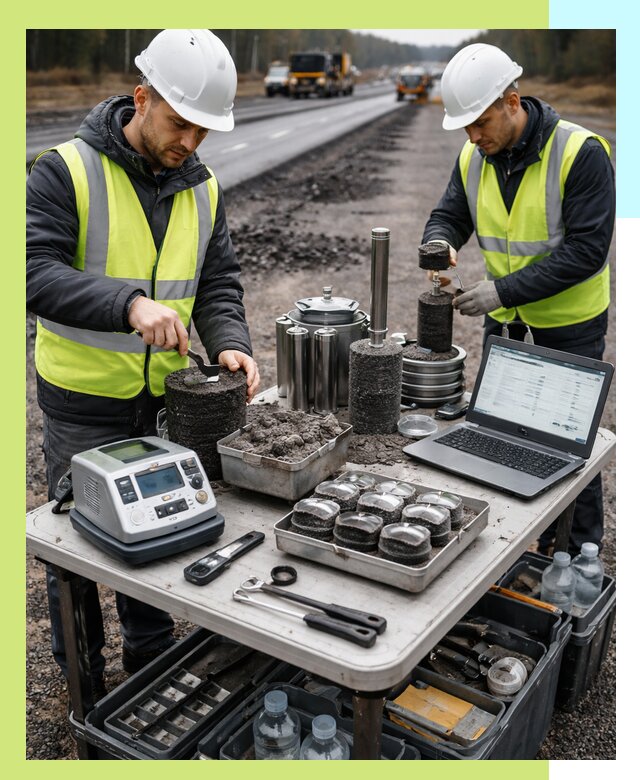 Сертификация асфальта: испытания и подтверждение в Мелеузе