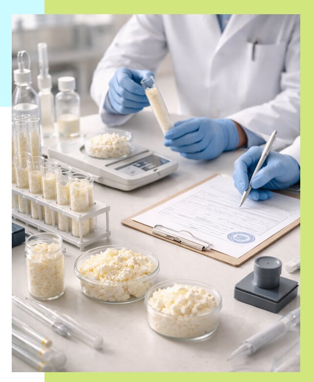 Сертификация творога в Мелеузе от 12275 р. под ключ | Алешин-Млз