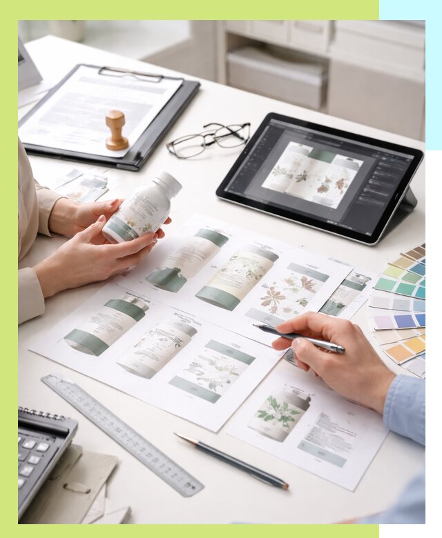 Профессиональная разработка дизайна и текста этикетки продукции в Мелеузе