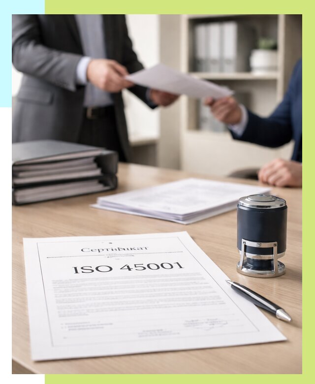 Сертификат ISO 45001 в Мелеузе под ключ от 46031 р. | Алешин-Млз